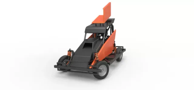 New Zealand Ministock car while turning Version 2 Scale 1 to 25 — Image 5 of 30