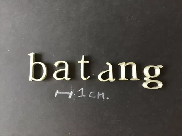 BATANG Font lowercase 3D letters STL file — Фото 3 из 6