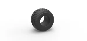 Diecast Monster Jam tire 30 Scale 1:25