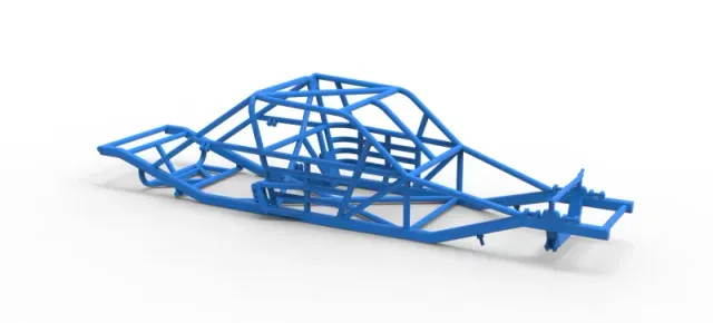 Frame of Vintage Asphalt Modified stock car Version 3 Scale 1:25 — Фото 18 из 20