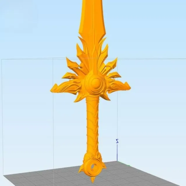 El Druin Tyrael Sword 3D Printed Replica — Image 3 of 3