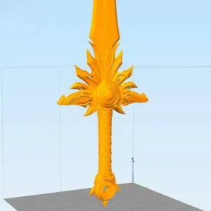El Druin Tyrael Sword 3D Printed Replica