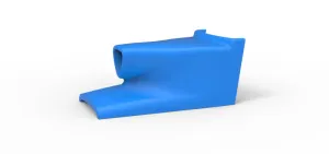 Air Scoop of Pavement Silver Crown Car Scale 1:25