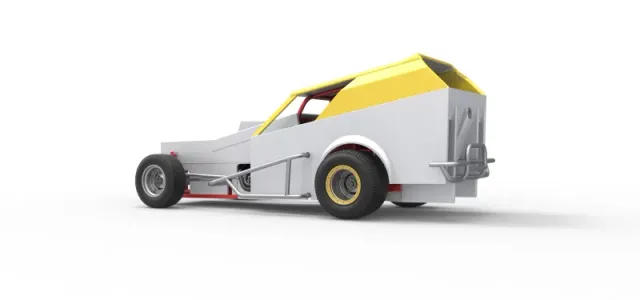 Vintage Dirt Modified stock car Version 7 Scale 1:25 — Image 13 of 27