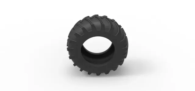 Tire of Vintage Pulling tractor Version 2 Scale 1:25 — Фото 6 из 9