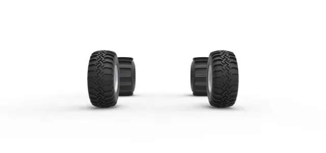 Wheel Set of Uphill Sand Racing Dragster Scale 1:25 — Фото 4 из 15