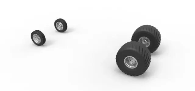 Wheel set of 2wd Pulling truck Scale 1:25 — Фото 8 из 13