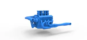 Engine V8 for Supermodified race car Version 3 Scale 1:25
