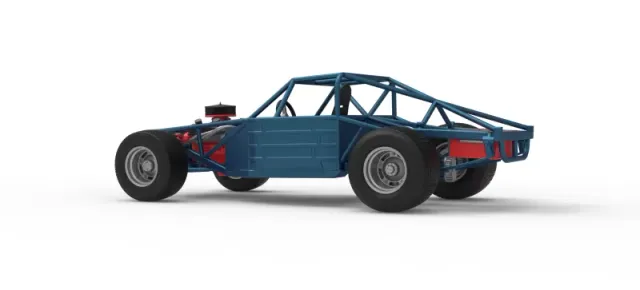 Vintage Dirt late model Race car Base Scale 1:25 — Фото 13 из 29