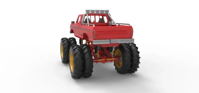 Vintage Monster Truck with double wheels Scale 1:25 — Фото 14 из 31
