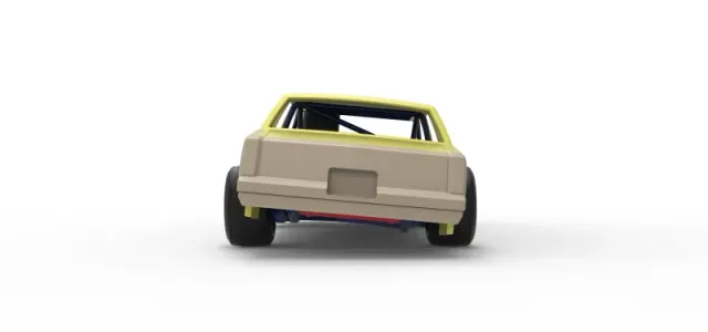 Vintage Dirt late model race car while turning Scale 1:25 — Image 16 of 30