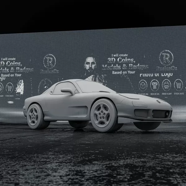 Mazda RX-7 (1978) – 3D Printable Car Model — Фото 2 из 9