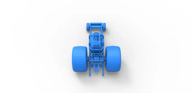 Diecast Chassis of Mini Rod pulling tractor Scale 1 to 25 — Фото 23 из 31