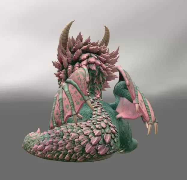Blossom Guardian Dragon STL File for 3D Print — Фото 7 из 15
