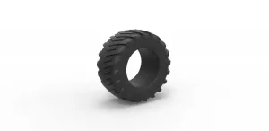 Diecast pulling tractor rear tire 2 Scale 1 to 25