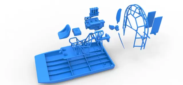 Drag racing Airboat Scale 1:25 — Image 26 of 31