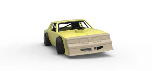 Vintage Dirt late model race car while turning Scale 1:25 — Image 26 of 30