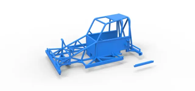 Frame of New Zealand Ministock car Version 2 Scale 1:25 — Фото 12 из 15
