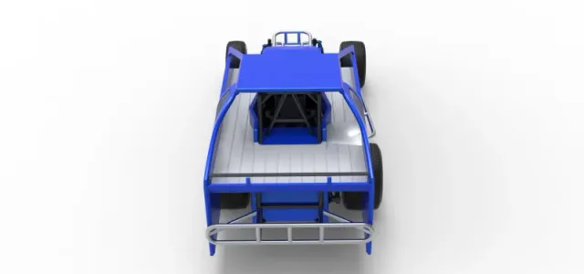 Northeast Dirt Modified stock car Version 2 Scale 1:25 — Фото 17 из 30