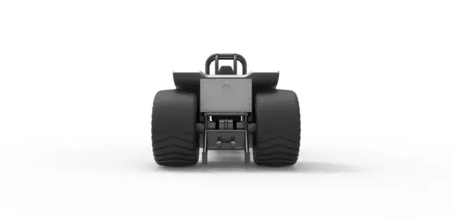 Diecast Mini Rod pulling tractor with V12 engine Scale 1 to 25 — Фото 12 из 31