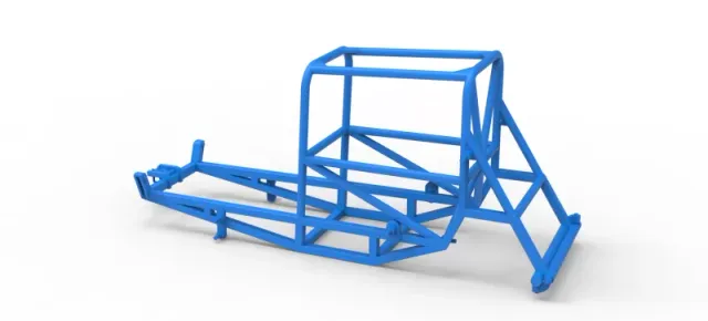 Frame of Vintage Supermodified stock car Version 4 Scale 1:25 — Image 9 of 14