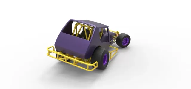 Vintage Northeast Dirt Modified stock car while turning 1:25 — Фото 18 из 31
