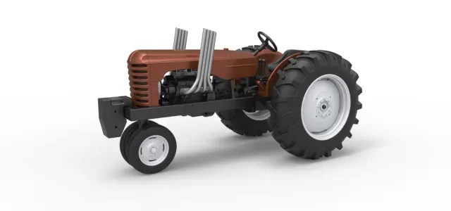 Vintage Small block Pulling tractor Version 4 Scale 1:25 — Фото 30 из 30