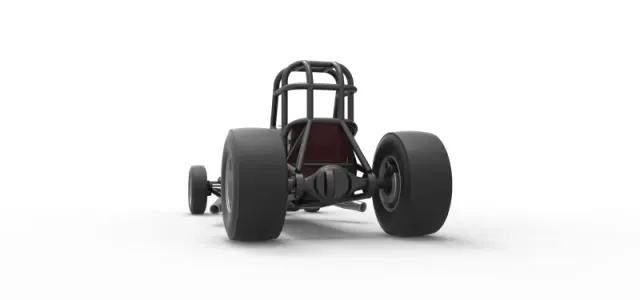 Vintage Front engine dragster Base Version 4 Scale 1:25 — Фото 15 из 26