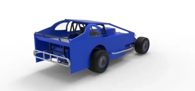 Northeast Dirt Modified stock car Version 2 Scale 1:25 — Фото 18 из 30