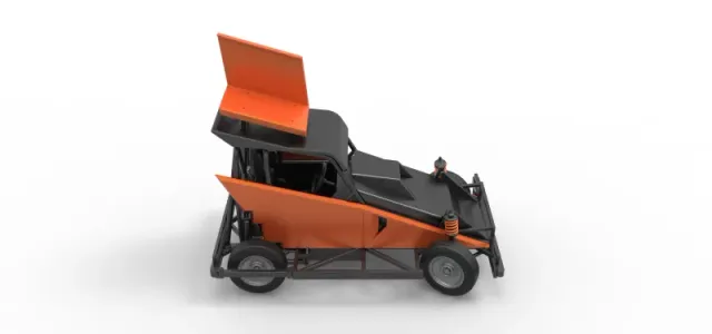 New Zealand Ministock car while turning Version 2 Scale 1 to 25 — Image 23 of 30