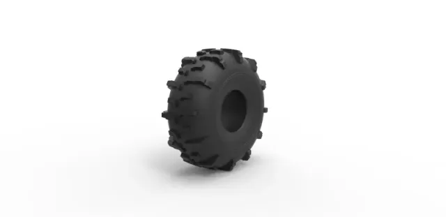 Diecast dirt dragster rear tire 2 Scale 1 to 10 — Фото 2 из 9