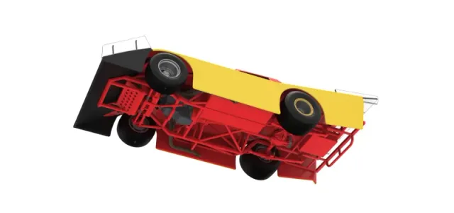 Vintage Dirt late model Race car Version 5 Scale 1:25 — Фото 3 из 30