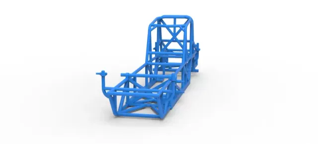 Frame of Vintage Dirt Modified stock car Version 5 Scale 1:25 — Фото 4 из 17
