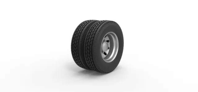 Diecast Rear custom wheel of semi truck Version 21 Scale 1:25 — Фото 2 из 11