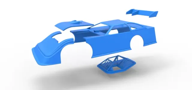 Shell of Super Dirt Late model Version 1 Scale 1:25 — Фото 19 из 30
