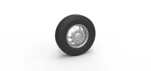 Diecast Front custom wheel of semi truck Version 5 Scale 1:25
