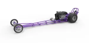 Diecast Front engine dragster with V8 Scale 1:25