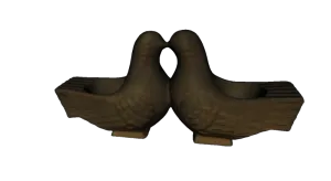 Old wooden birds