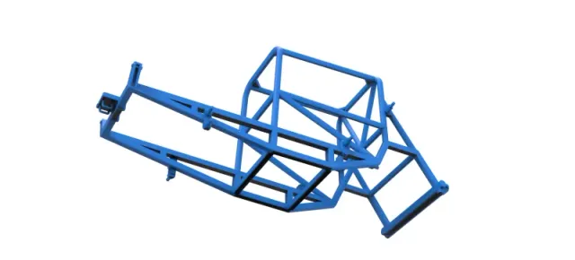 Frame of Vintage Supermodified stock car Version 4 Scale 1:25 — Image 3 of 14