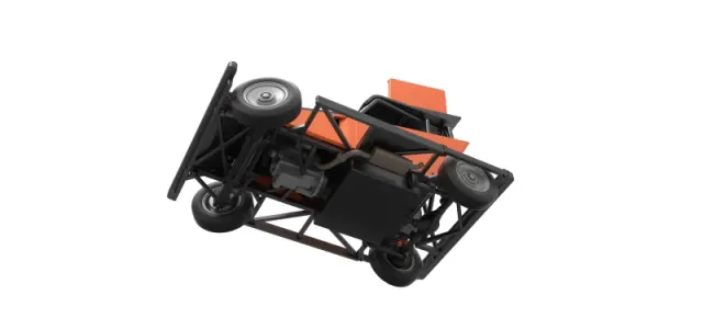 New Zealand Ministock car while turning Version 2 Scale 1 to 25 — Image 3 of 30