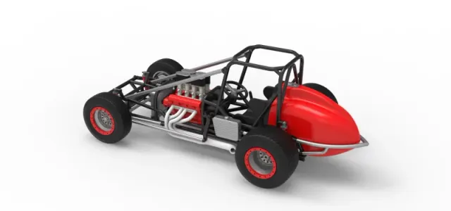 Dirt Silver Crown Champ car Base Scale 1:25 — Фото 12 из 30