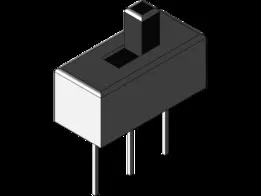 Vertical slide switch SS-12D00G3 High Knob 3mm SPDT