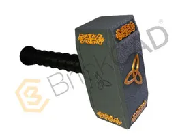 Thor’s Hammer | Mythical Mjolnir Inspired Display Prop CAD Model | Ready for SLA, SLS, FDM