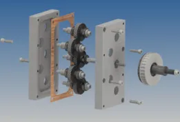 Multi Shaft Gearbox with Slip Clutch