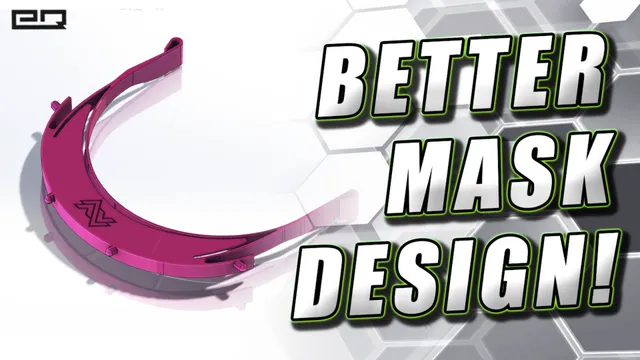 NEW Covid-19 Face Shield Design (Prints ~4X Faster, No Elastic Required, Printable Straps!)