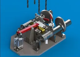 Drilling jig used for Macpherson strut shock absorbers mounting holes drilling process