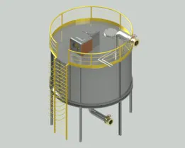 Shaker mixer tank - Tanque misturador agitador