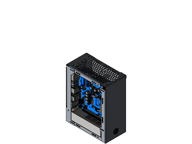 Velka3 Mini-itx PC case. FlexATX power supply — Фото 6 из 14