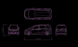 2D CAD data of Honda FREED