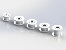 GT2 Pulley 16/20 Without Teeth, Bore 3/4/5 mm for GT2 Belt Width 6/10 mm